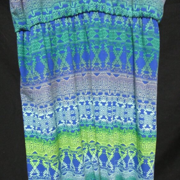FADED GLORY | large 12 - 14 | Sleeveless Colorful Maxi Summer Dress - Picture 13 of 14
